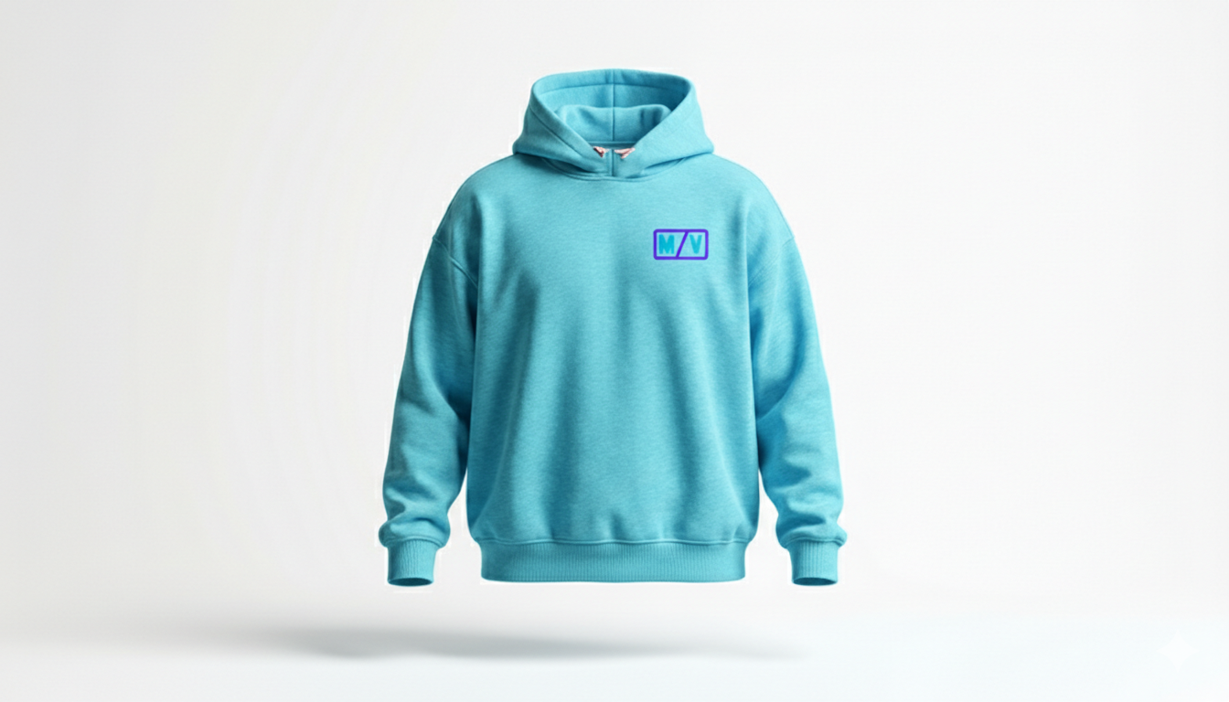 M/V Core Hoodie — Aqua Blue
